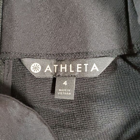 Athleta Wander Slim Crop Split Hem Black‎ Pants High Rise 405534 Women's Size 4 - Picture 5 of 10